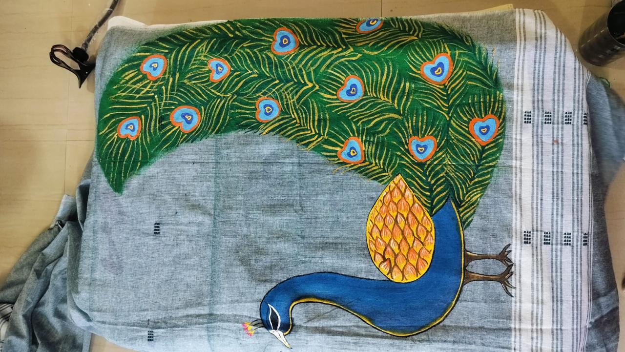 HAND PAINTED DUPATTA